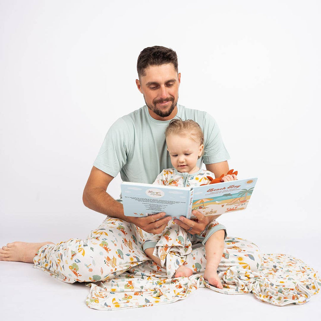 Beach Day Summer Adult Bamboo Pajamas Lounge Pants
